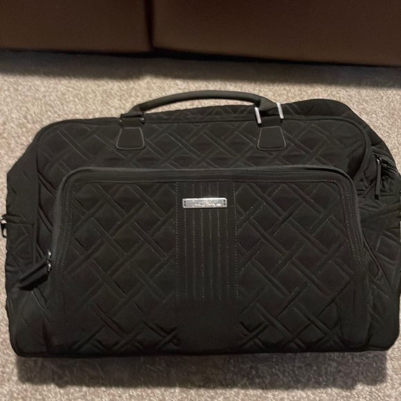 Vera Bradley Bags Vera Bradley Black Quilted Overnight Bag Poshmark